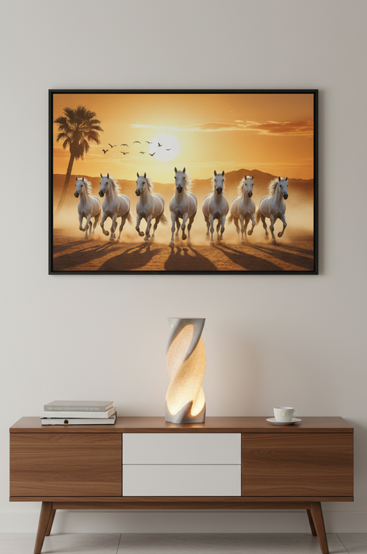 Artistic Swirl Lamp | Contemporary LED Bedside & Study Table Lamp