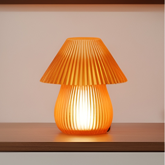 Designer Mushroom Style Pleated Lamp